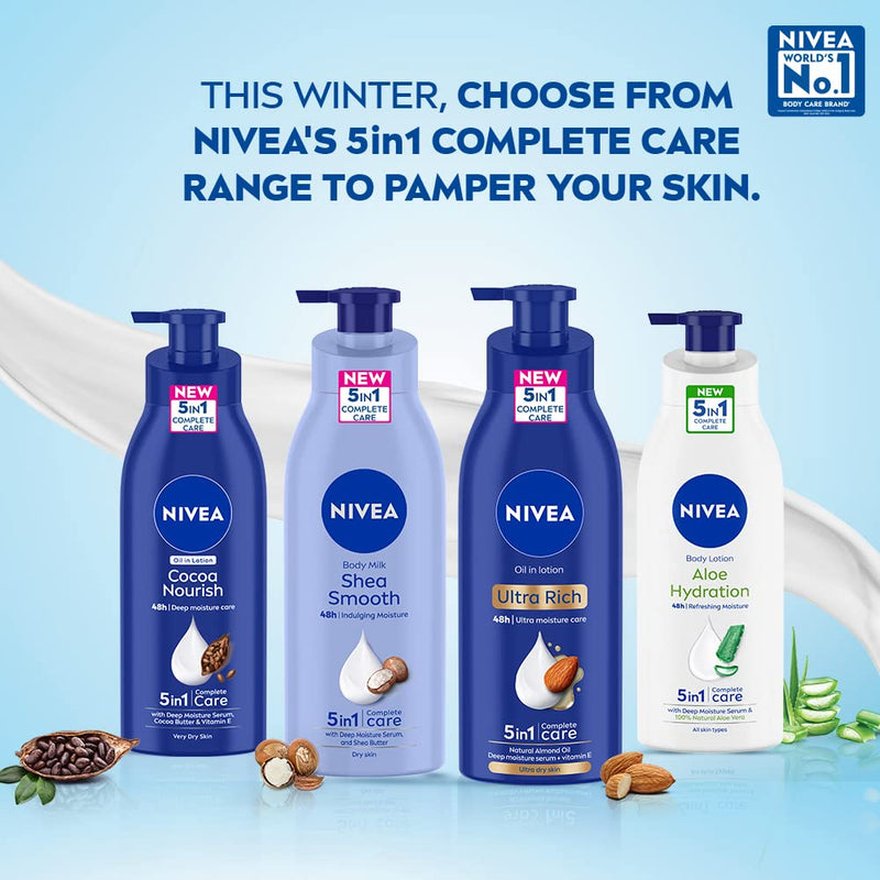 Nivea Aloe Express Hydrating 5-in-One Complete Care Body Lotion