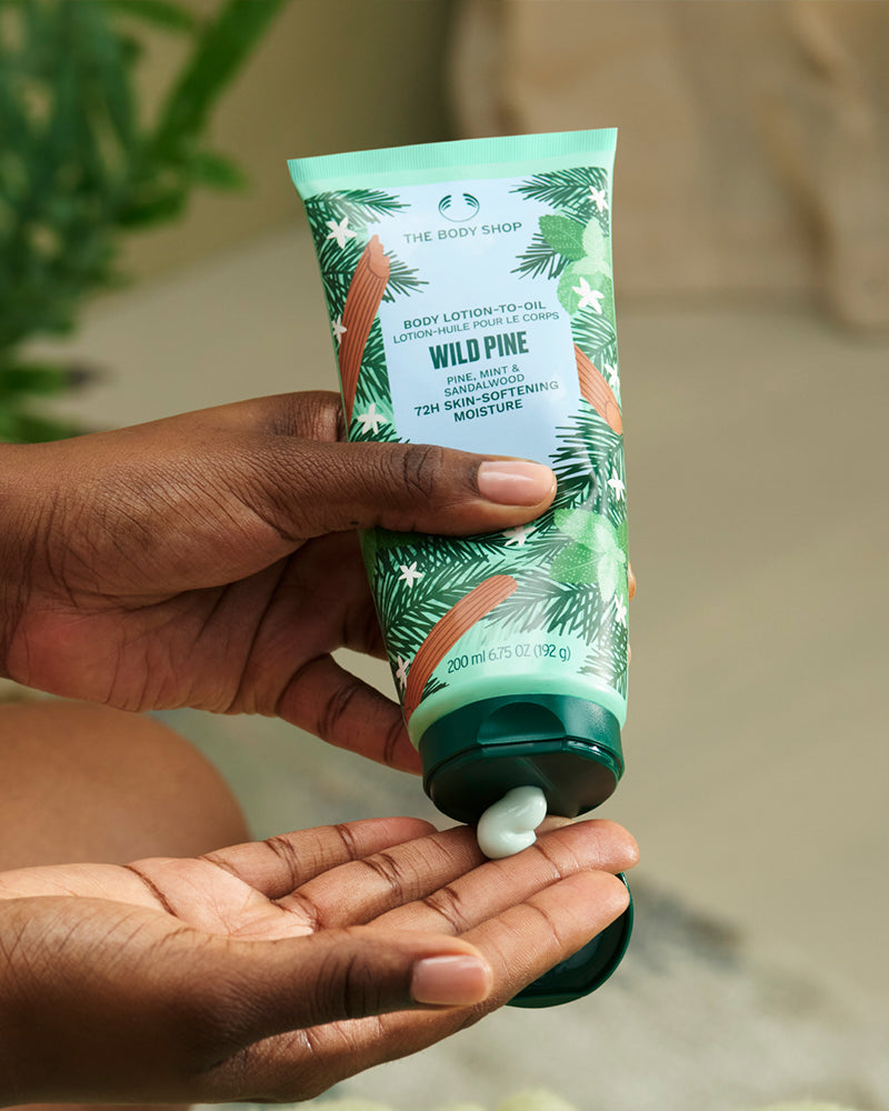 The Body Shop Wild Pine Body Lotion-To-Oil