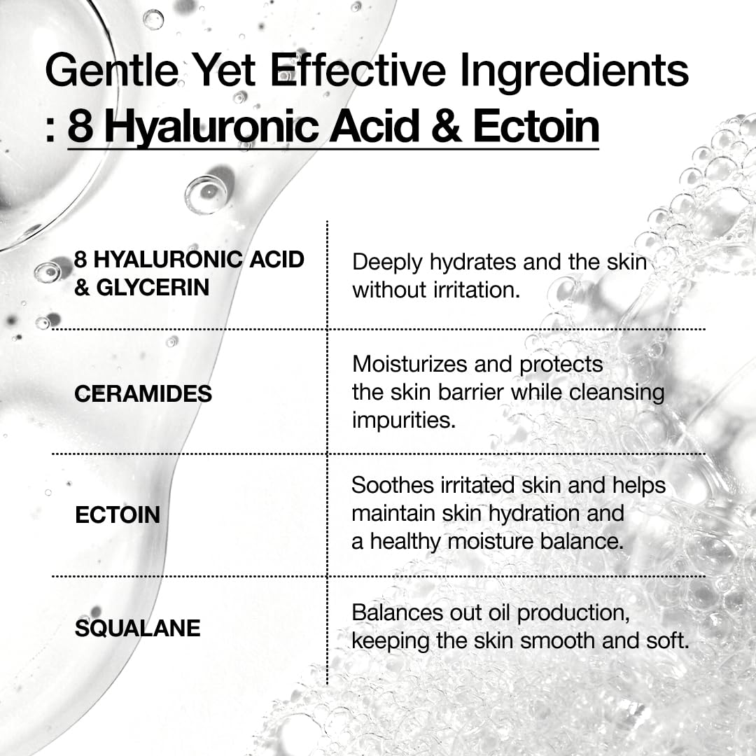 Anua Hyaluronic Acid 8+ Moisturizing Squalane Gentle Gel Cleanser