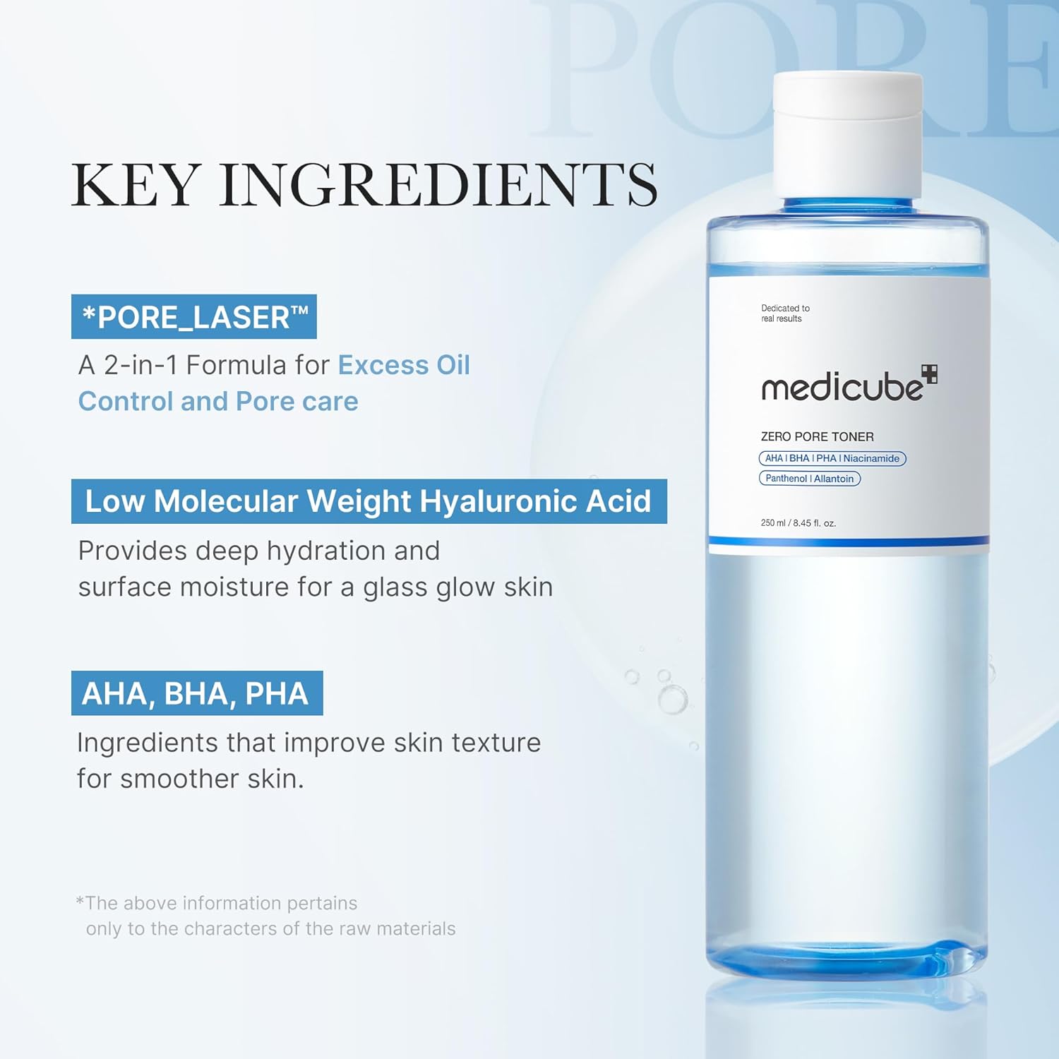 Medicube Zero Pore Toner AHA|  BHA | PHA | Niacinamide