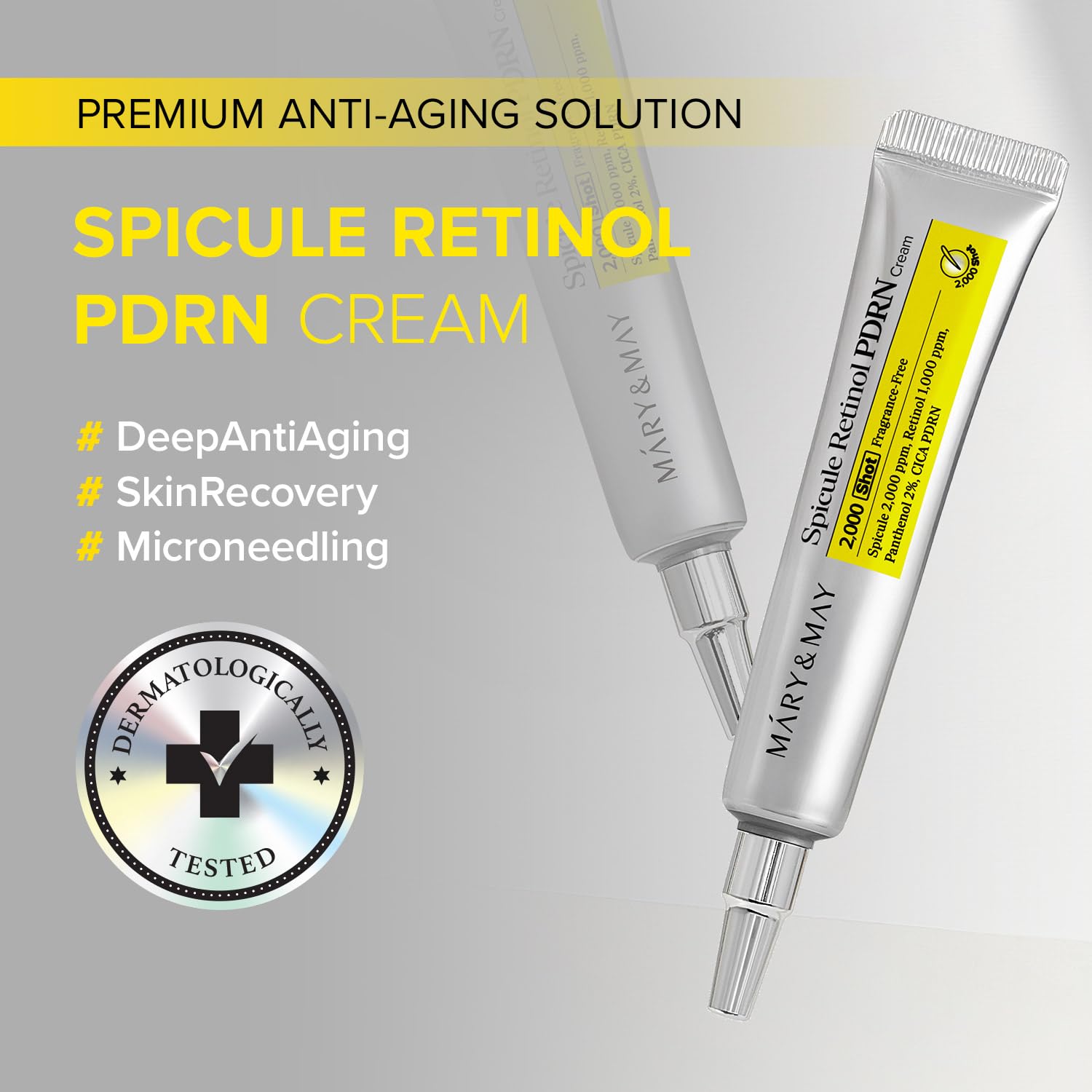 Mary & May Spicule Retinol PDRN Cream 2000 Shot