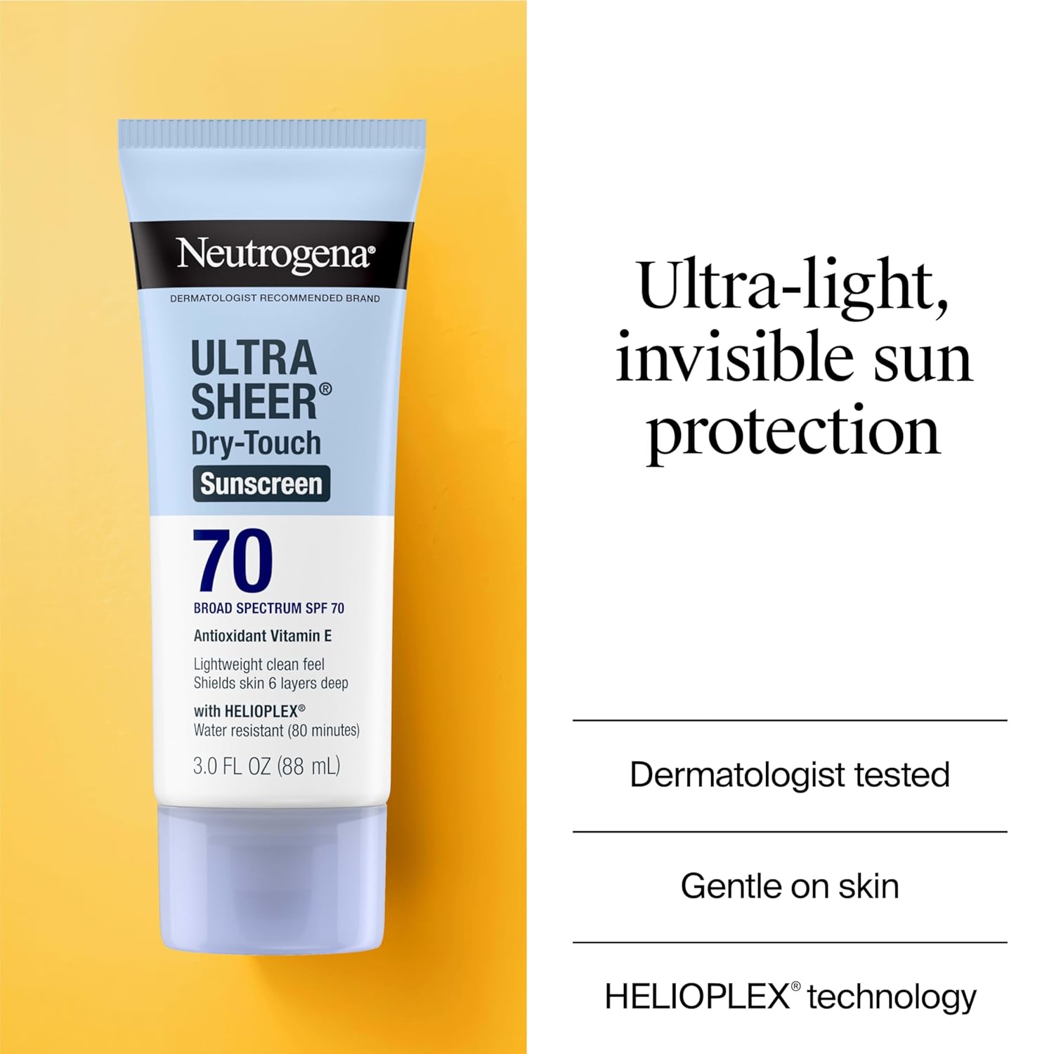 Neutrogena Ultra Sheer Dry Touch Sunscreen SPF 70
