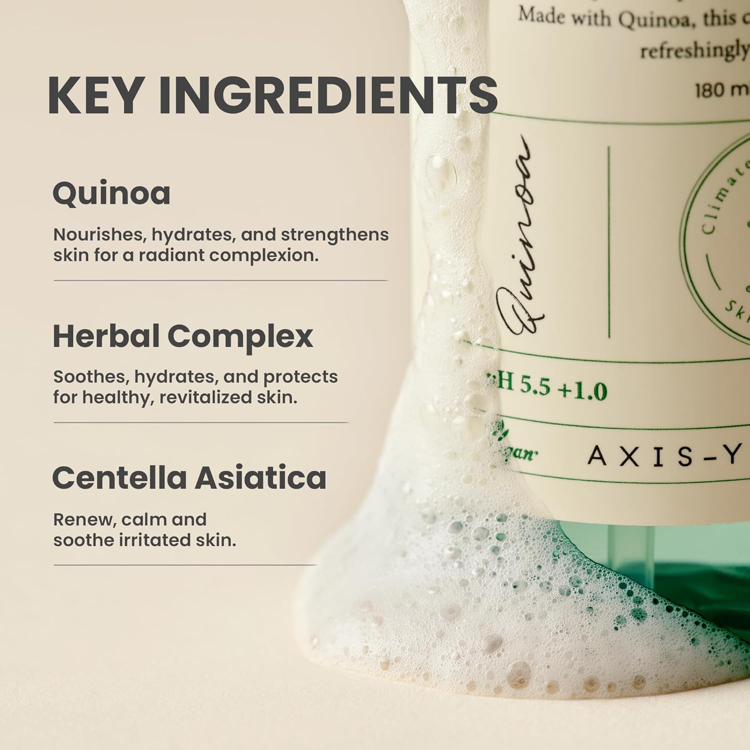 Axis-Y Quinoa One-Step Balanced Gel Cleanser