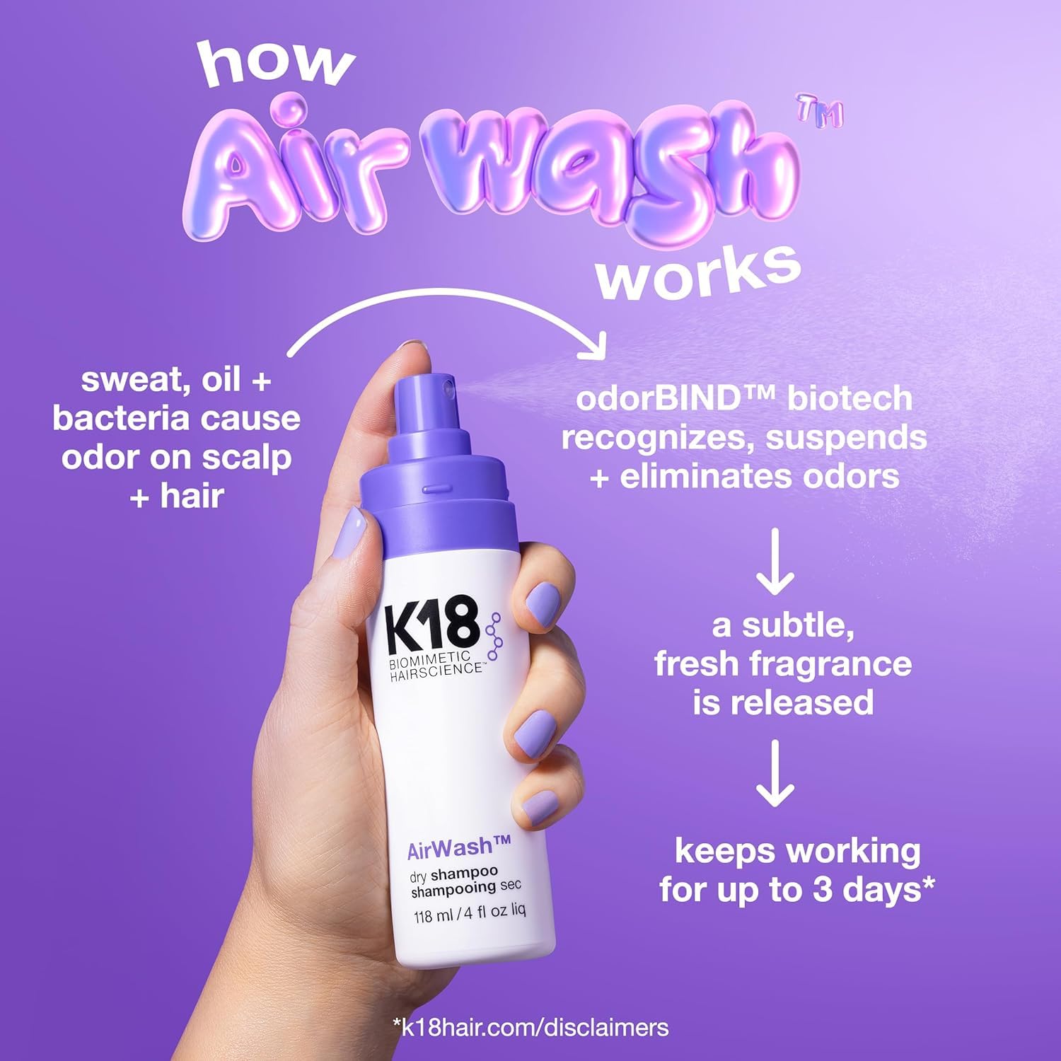 K18 Airwash Dry Shampoo