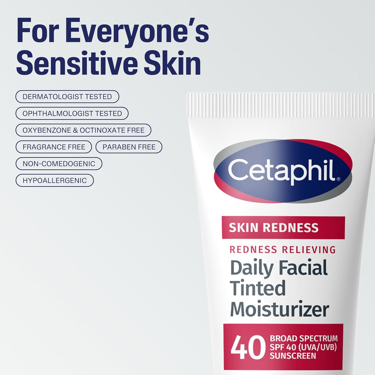 Cetaphil Redness Relieving Daily Facial Tinted Moisturizer SPF 40