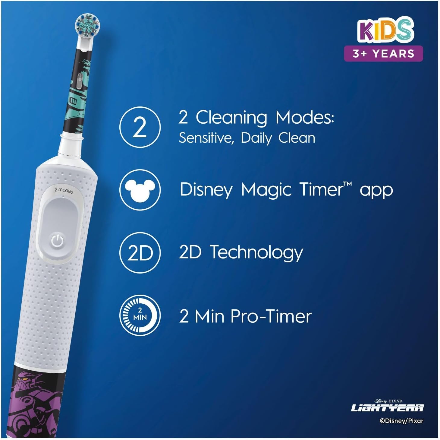 Oral-B Vitality  Kids Lightyear Electric Toothbrush with Travel Case