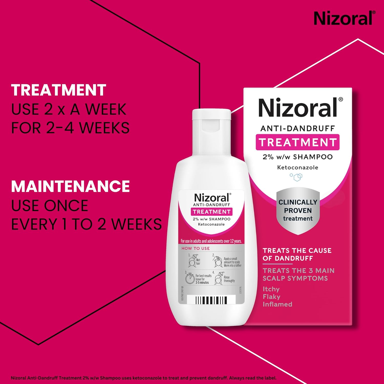 Nizoral Anti-Dandruff Treatment Shampoo 2%
