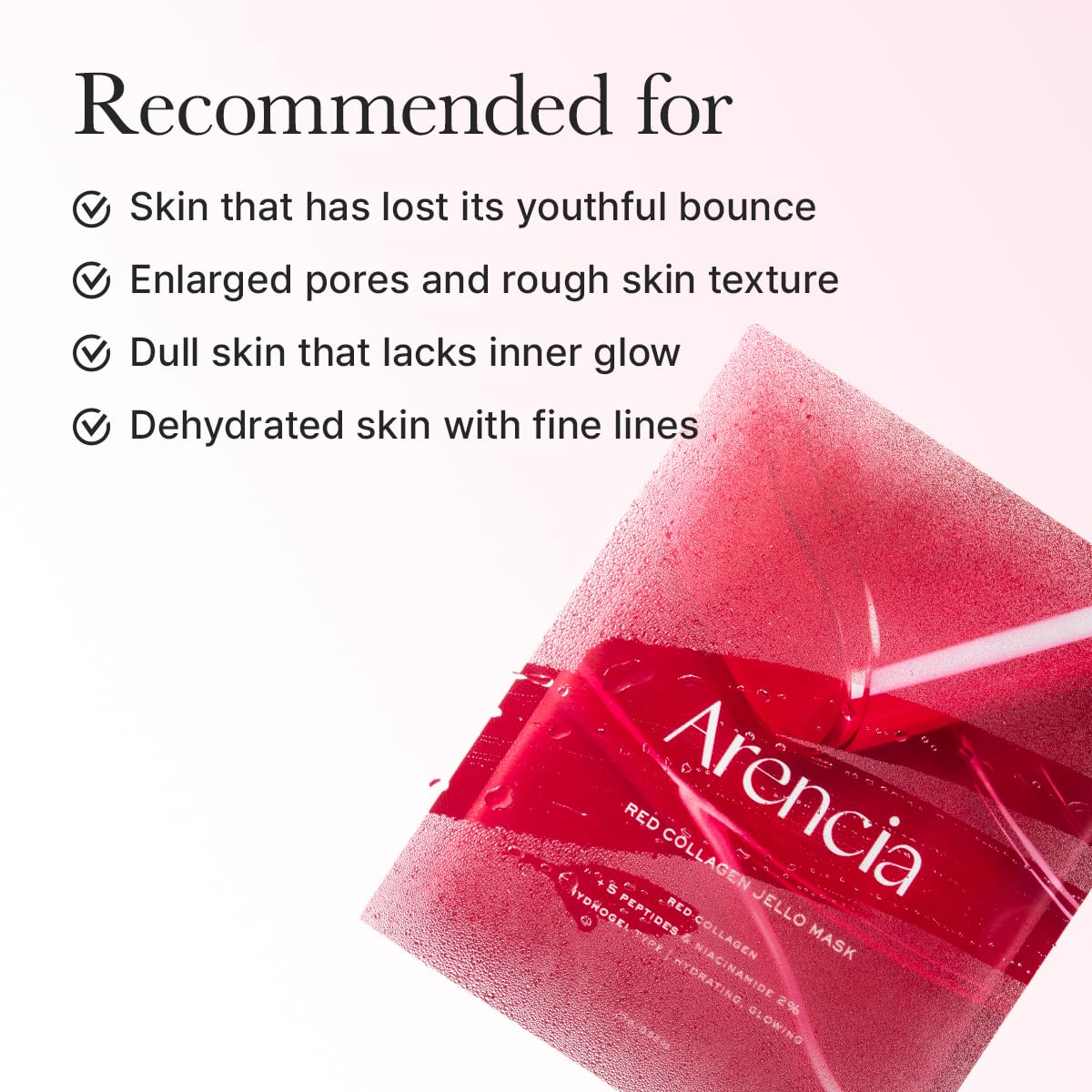 Arencia Red Collagen Tensioning Sheet Mask