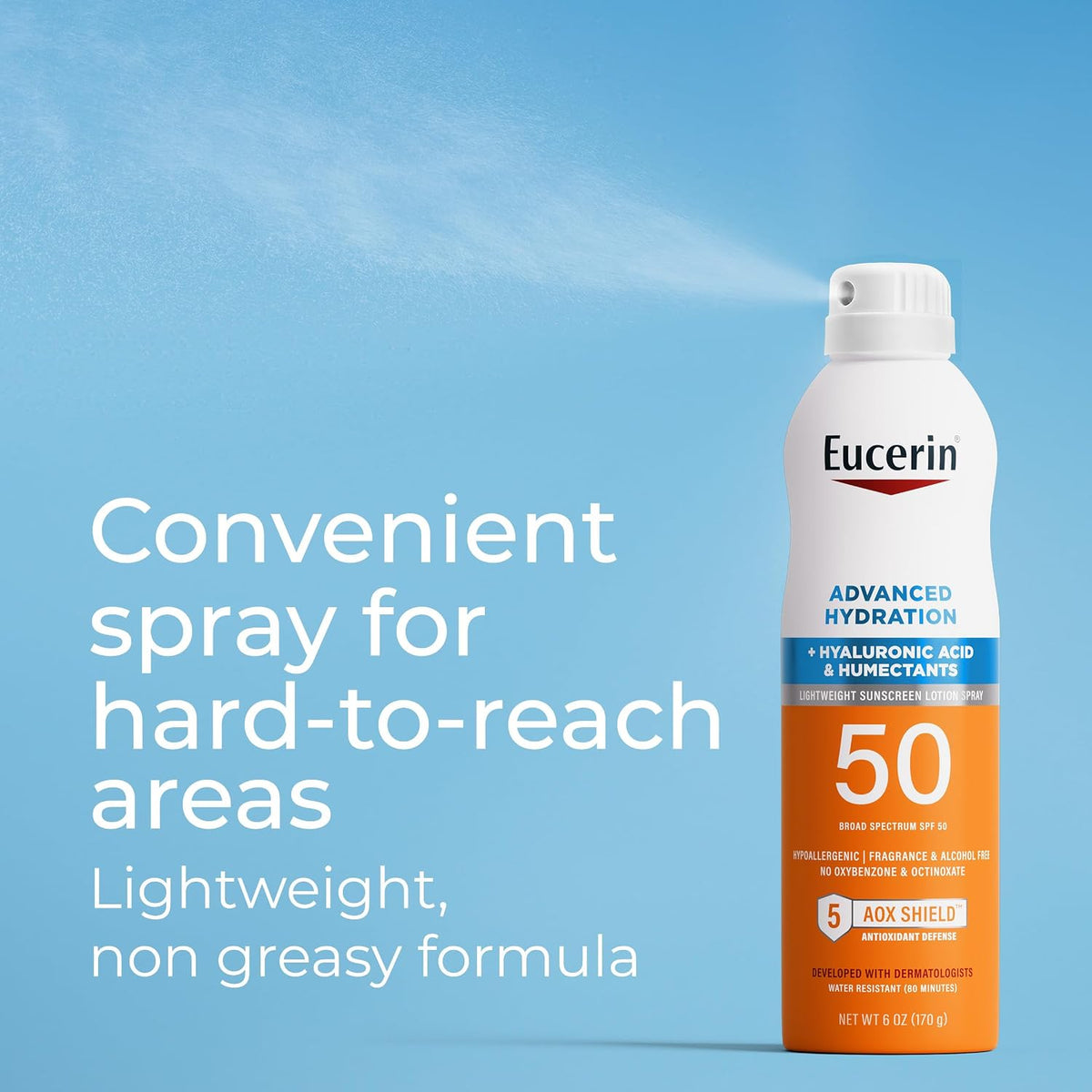 Eucerin Advanced Hydration Sunscreen Spray SPF 50
