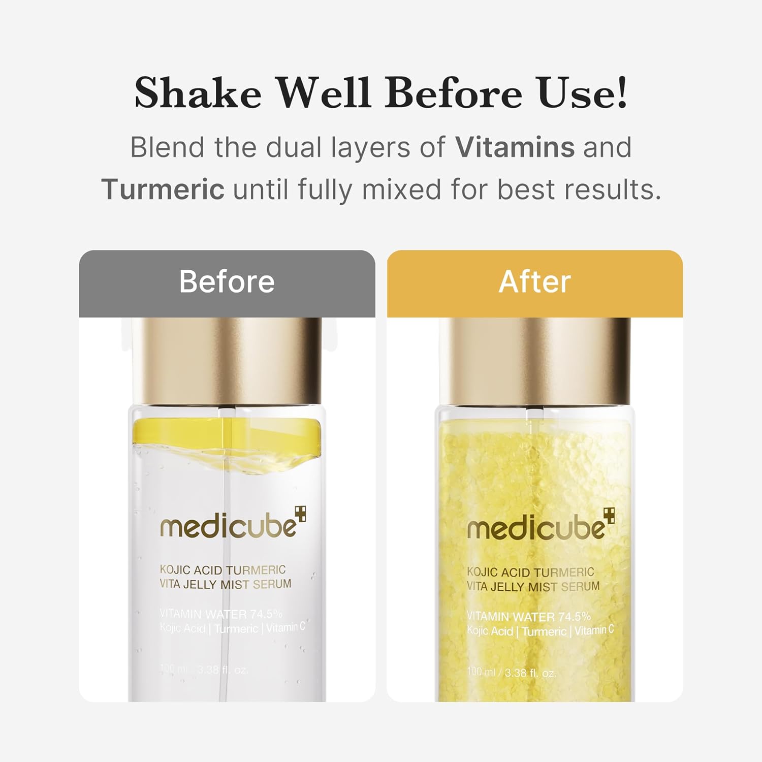 Medicube Kojic Acid Turmeric Vita Jelly Mist Serum