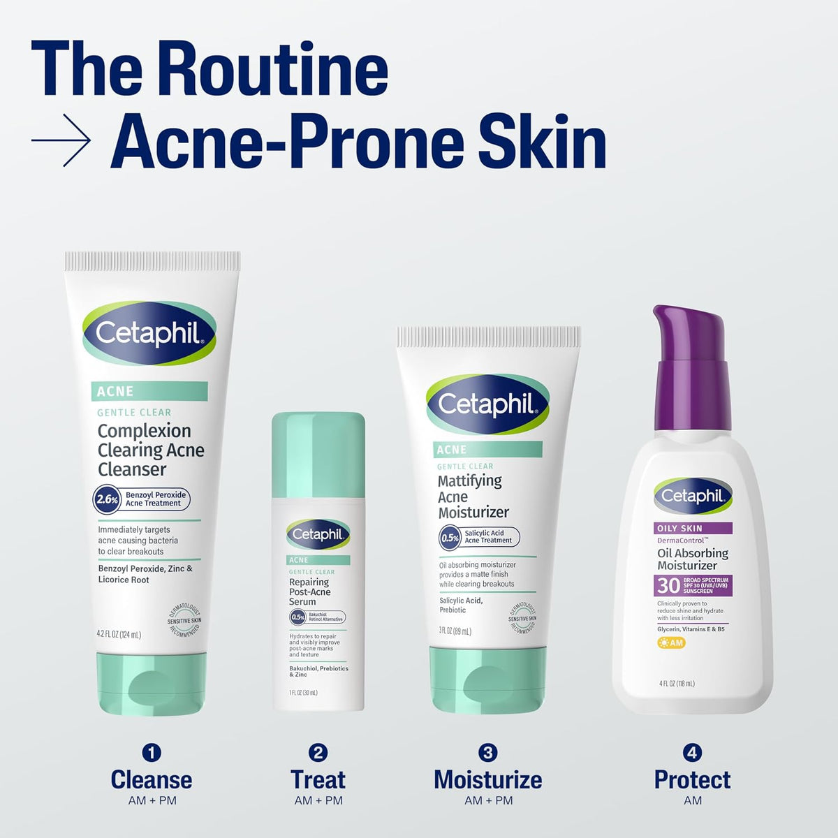 Cetaphil Acne Gentle Clear Complexion Clearing Acne Cleanser