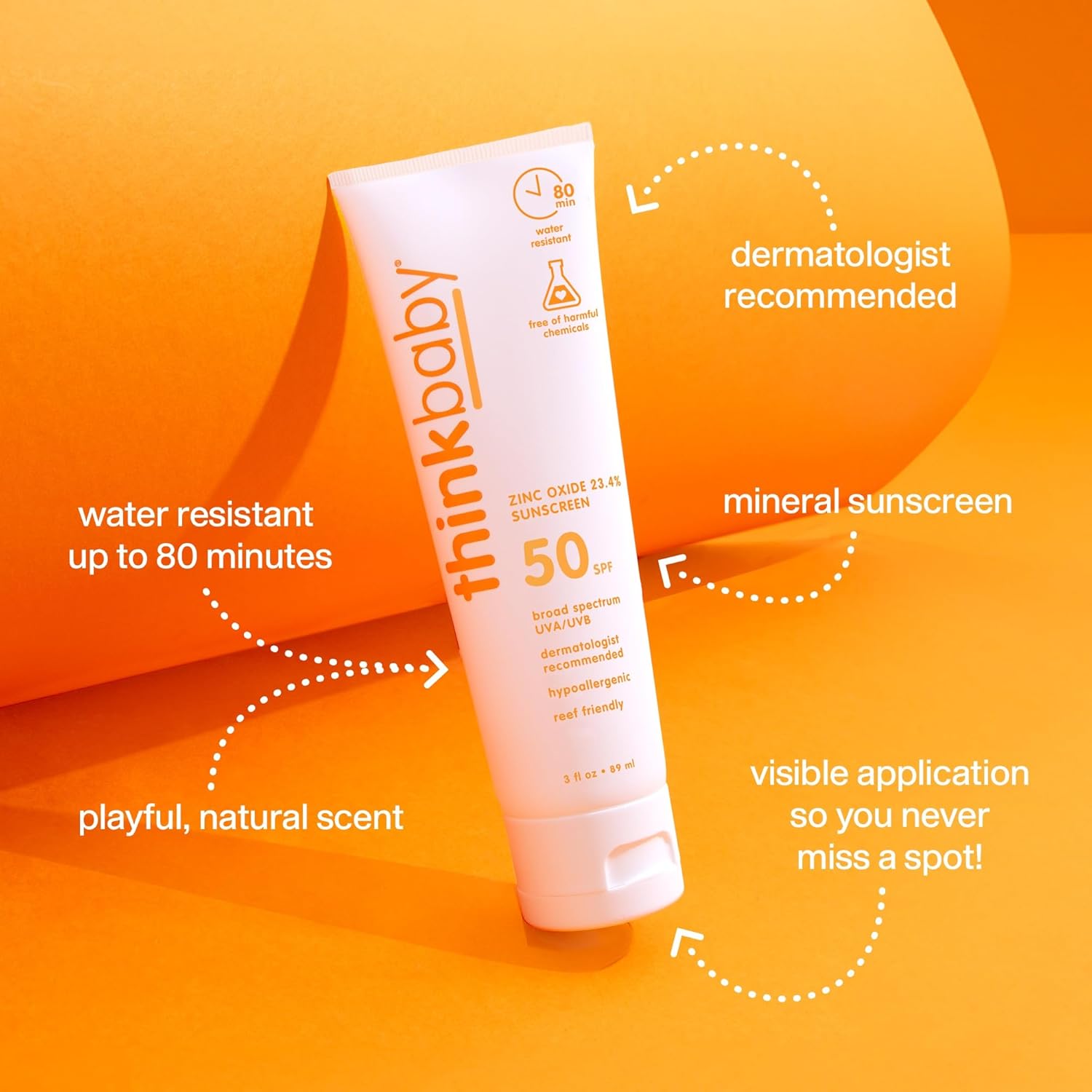 Thinksun Thinkbaby Zinc Oxide 20% Mineral Sunscreen SPF 50+
