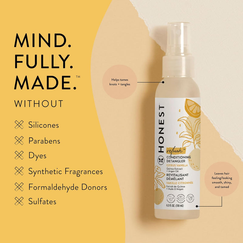 Honest Conditioning Hair Detangler - Everyday Gentle, Sweet Orange Vanilla