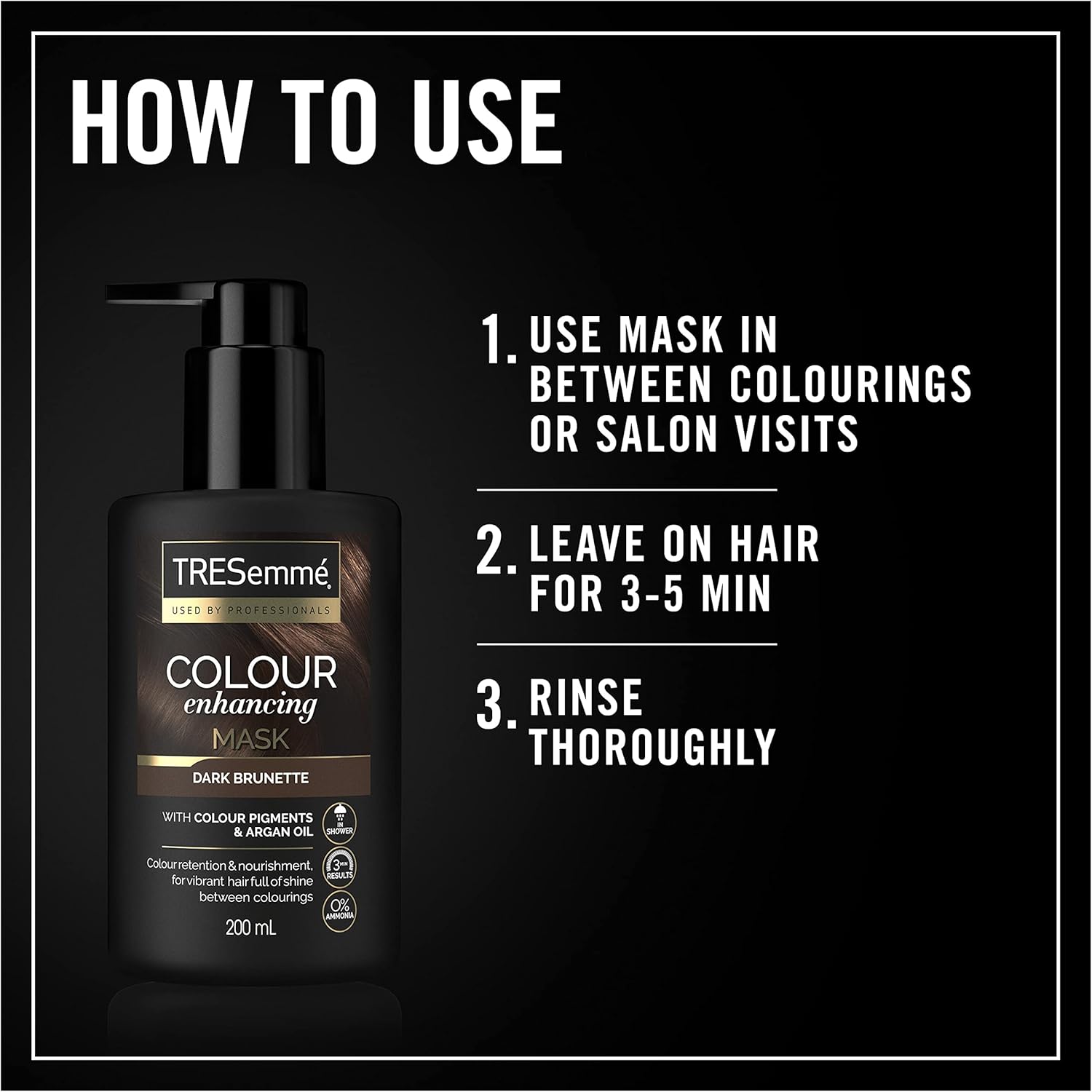TRESemme Colour Enhancing Hair Mask - Dark Brunette
