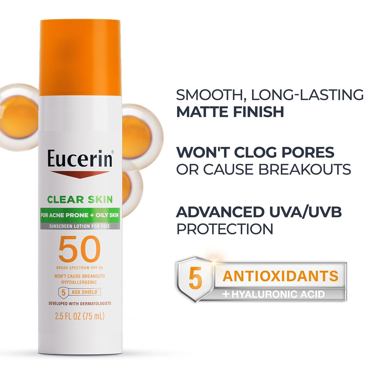 Eucerin Clear Skin For Acne + Oily Skin SPF 50