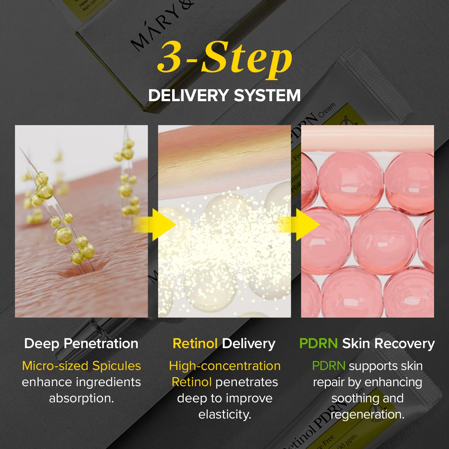 Mary & May Spicule Retinol PDRN Cream 2000 Shot