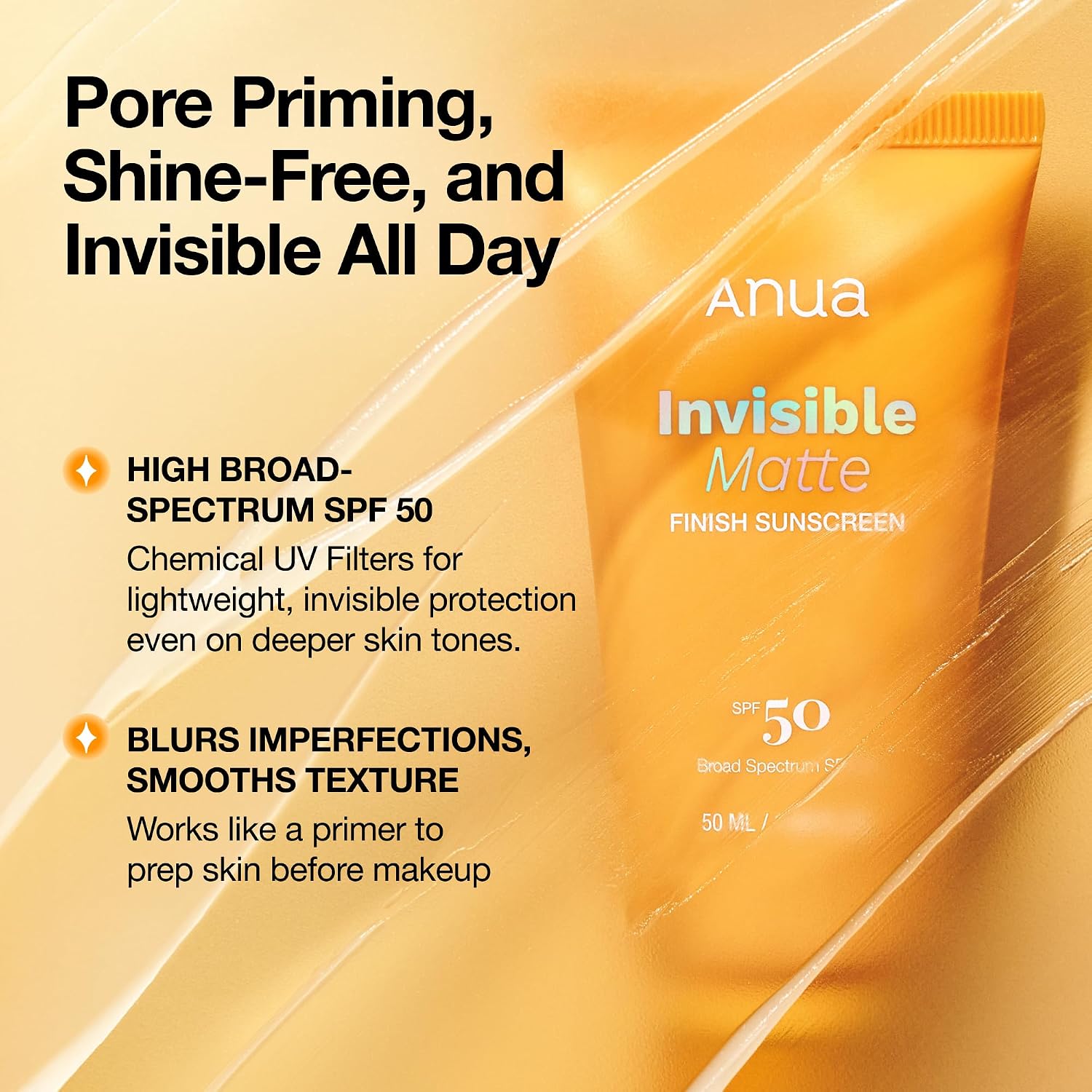 Anua Invisible Matte Finish Sunscreen SPF 50