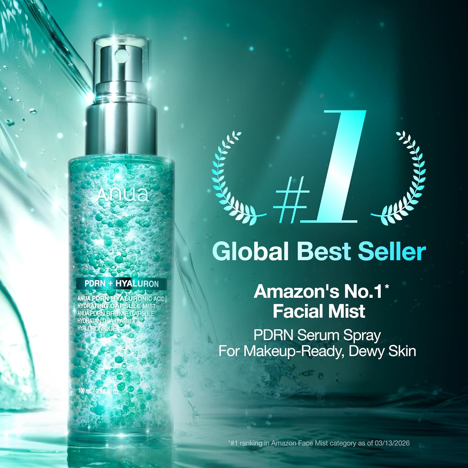 Anua PDRN Collagen Glow Hyaluronic Acid Hydrating Capsule Mist