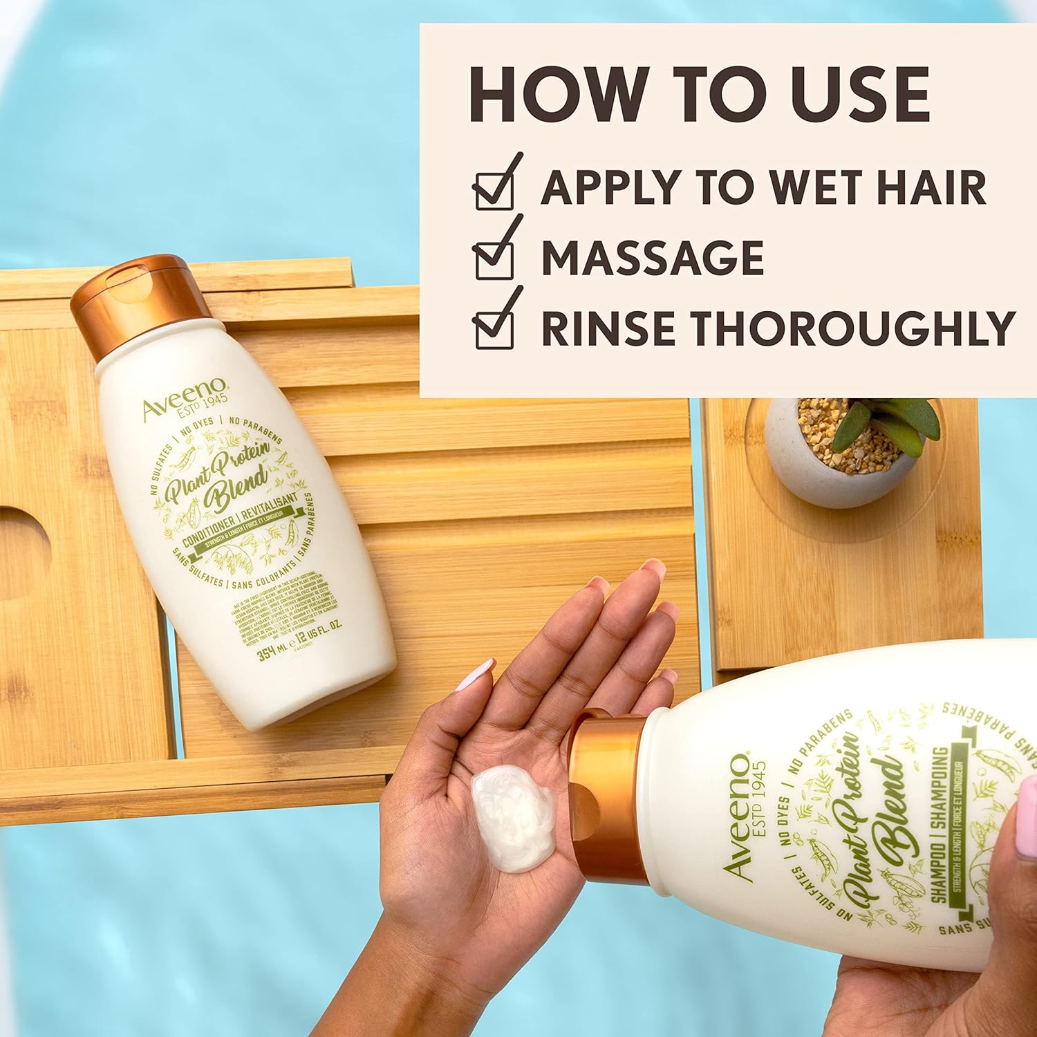 Aveeno Plant Protein Blend Strength & Length Shampoo
