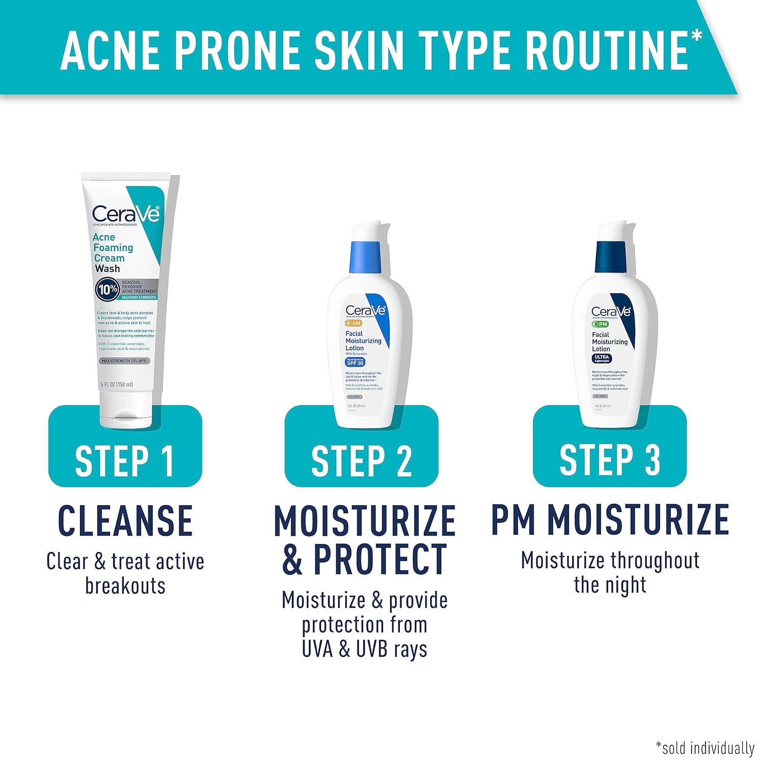 CeraVe Acne Foaming Cream Wash 10