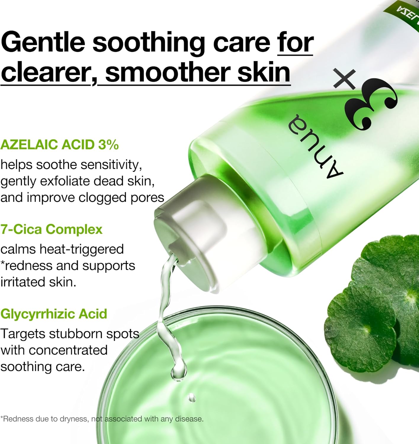 Anua Azelaic Acid 3 Cica Skin Clarifying Toner