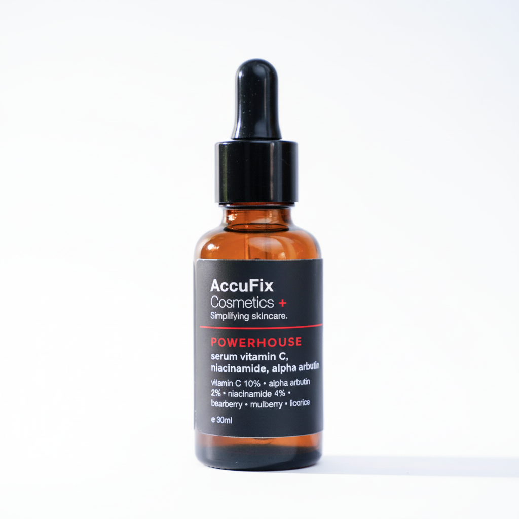 Accufix Powerhouse Serum Vit C, Niacinamide, Alpha Arbutin