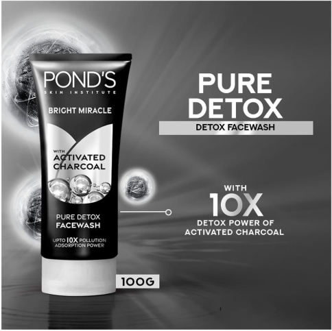 Pond's Bright Miracle Activated Charcoal Face Wash