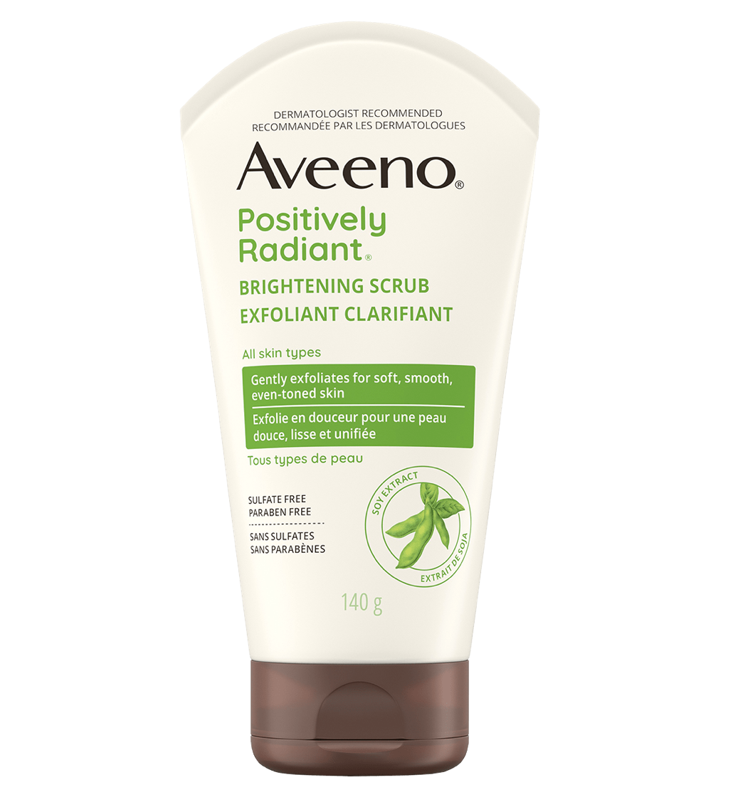 Aveeno Positively Radiant Brightening Scrub 140g