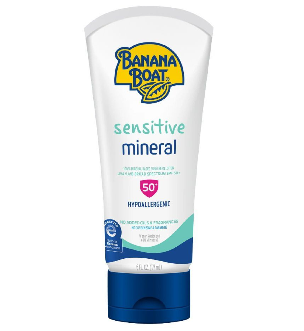 Banana Boat Sensitive Mineral Sunscreen Lotion SPF 50+