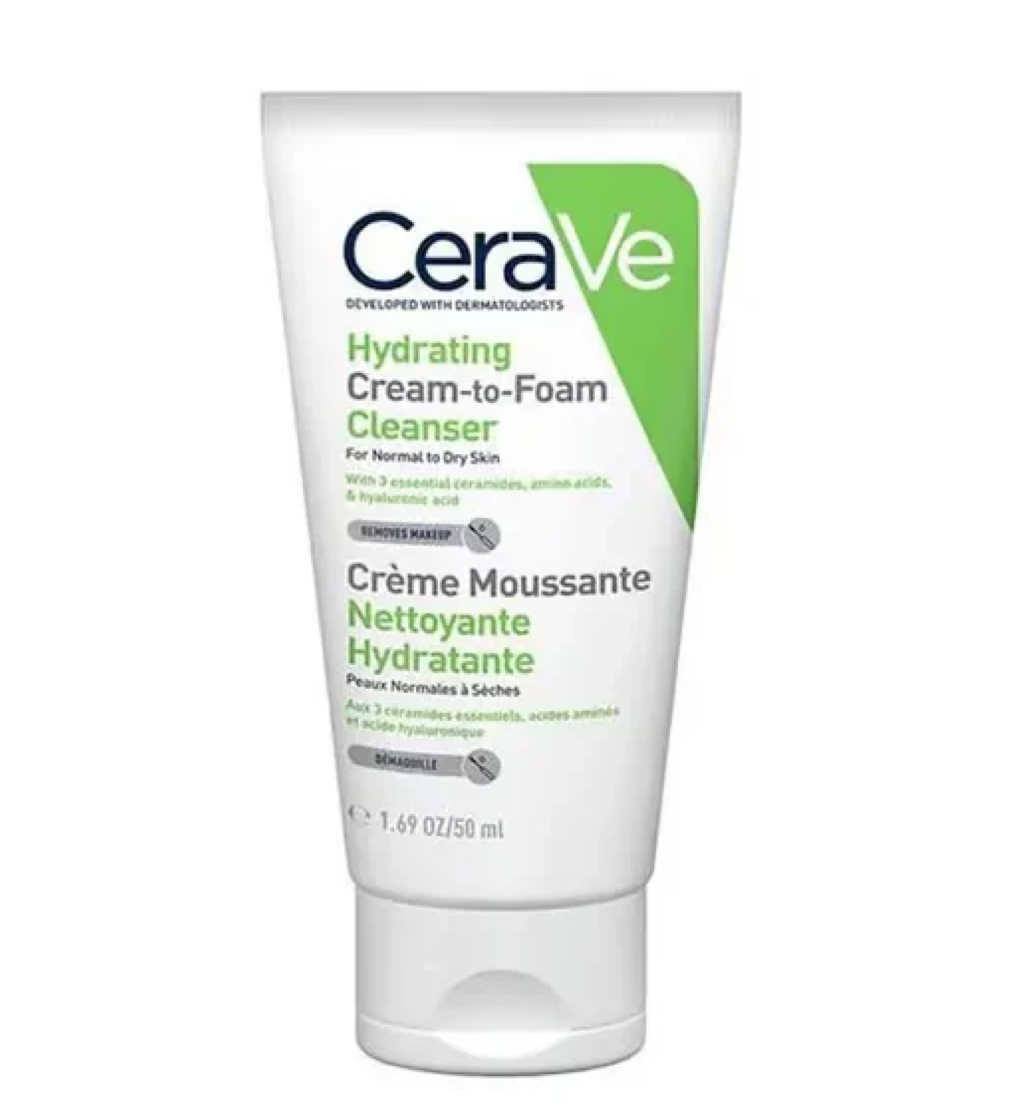 CeraVe Hydrating Cream to Foam Cleanser 50ml