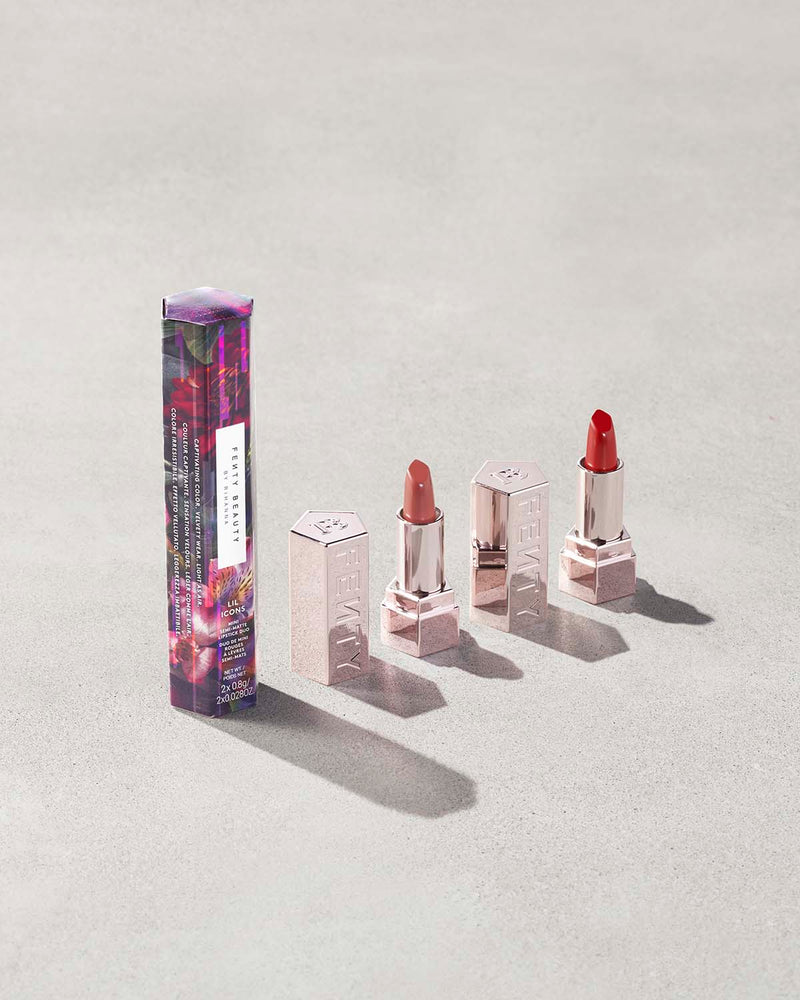 Fenty Beauty Lil Icons Mini Semi-Matte Lipstick Duo