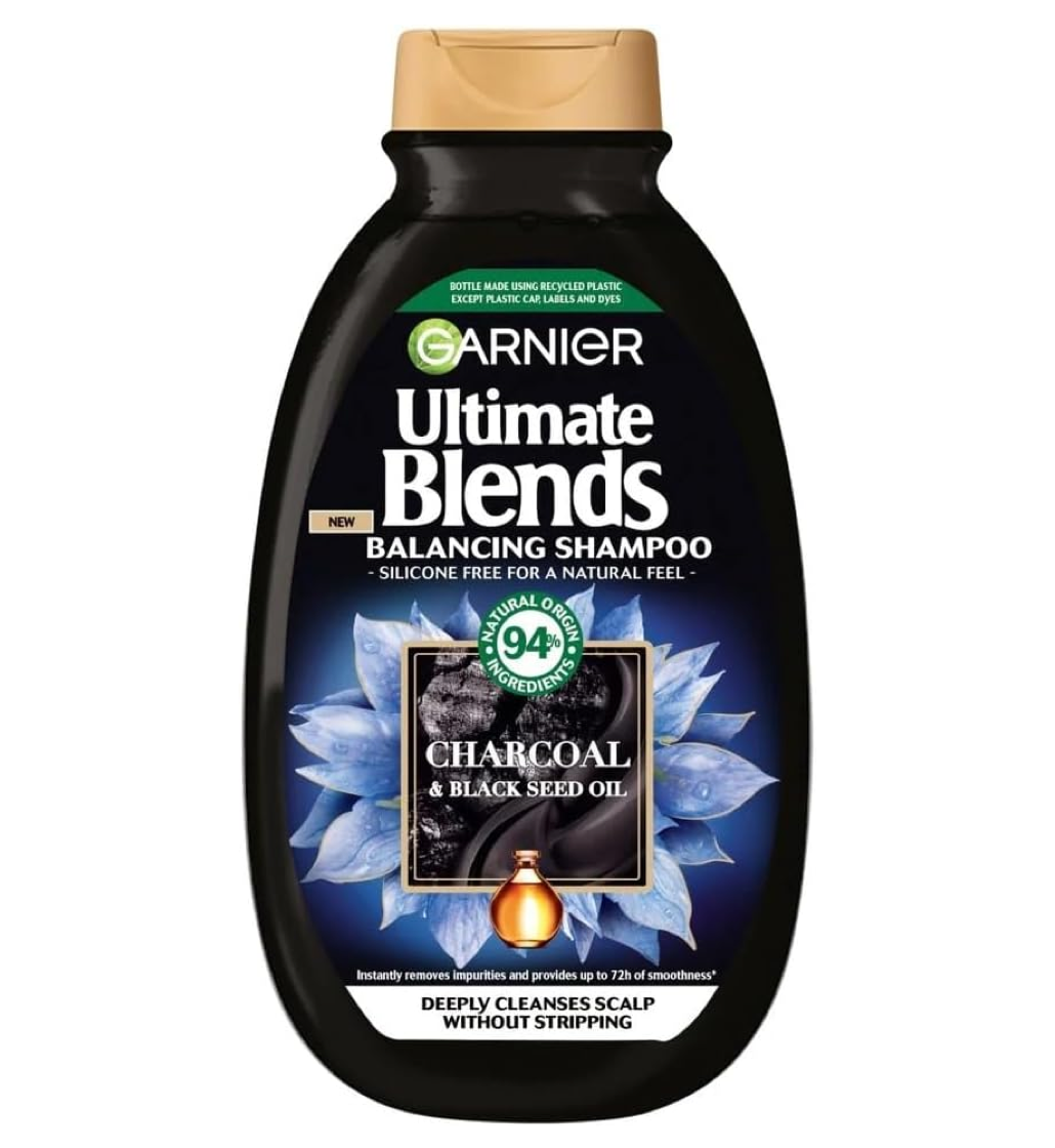 Garnier Ultimate Blends Charcoal & Black Seed Oil Balancing Shampoo