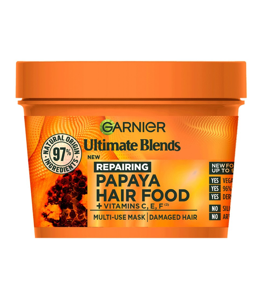 Garnier Ultimate Blends Hair Food Papaya & Amla 3-in-1 Repairing Hair Mask Treatment