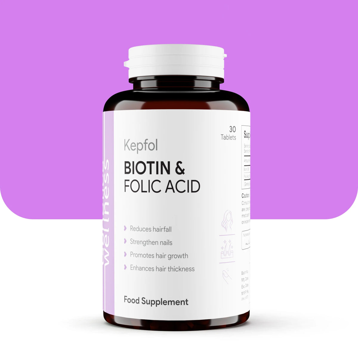 Genetics Wellness Kepfol Biotin & Folic Acid