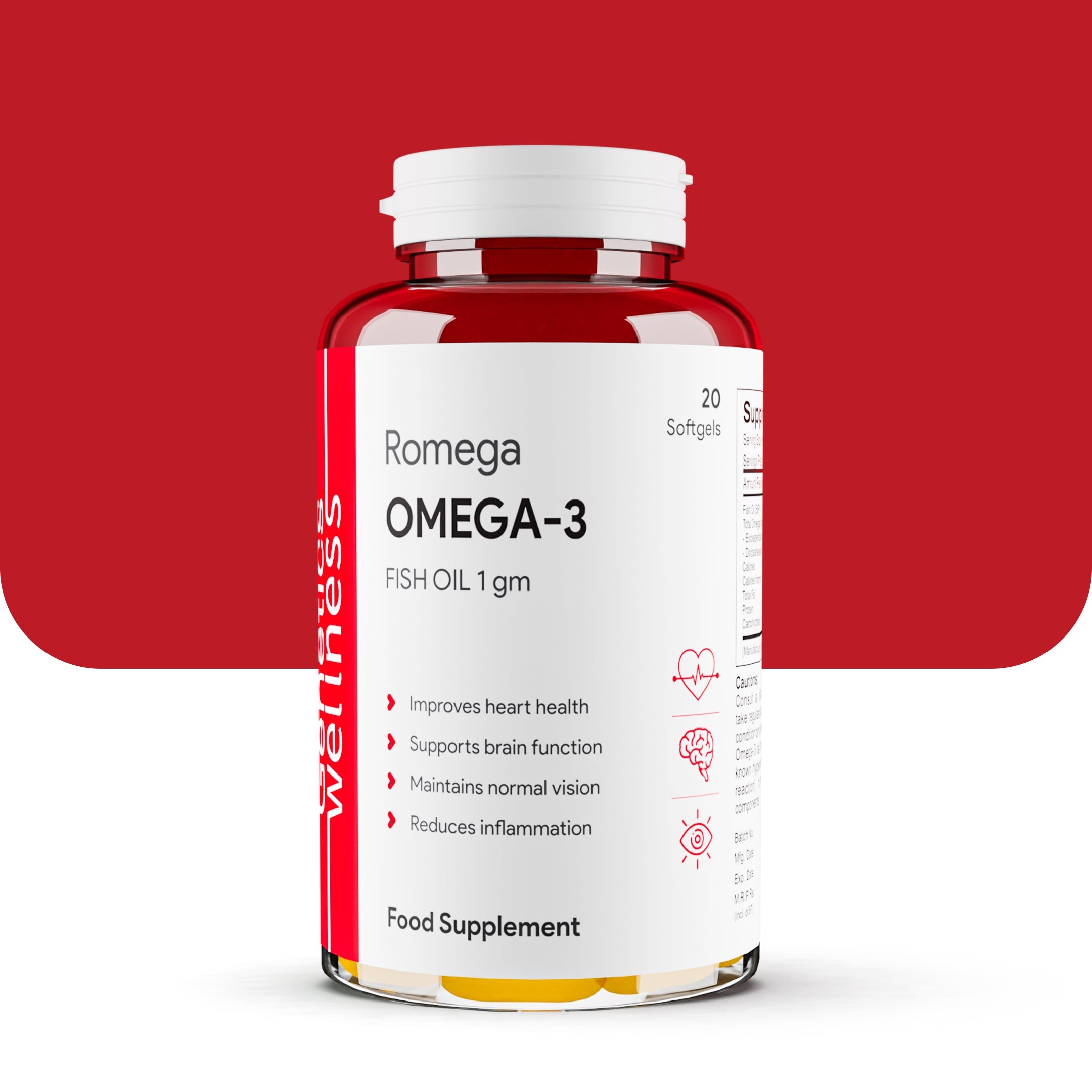 Genetics Wellness Romega Omega-3 Fish Oil