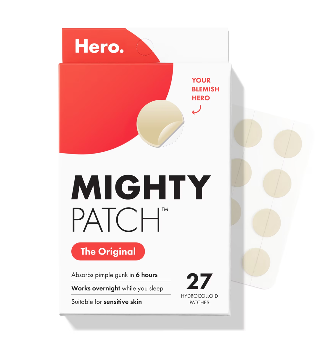Hero Cosmetics Mighty Patch Original Nighttime Hydrocolloid Acne Pimple Patch