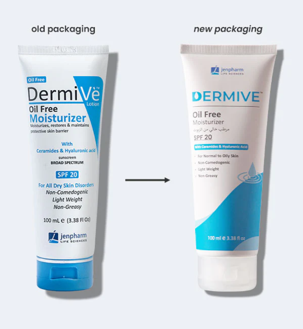 Jenpharm Dermive Oil Free Moisturizer New Packaging