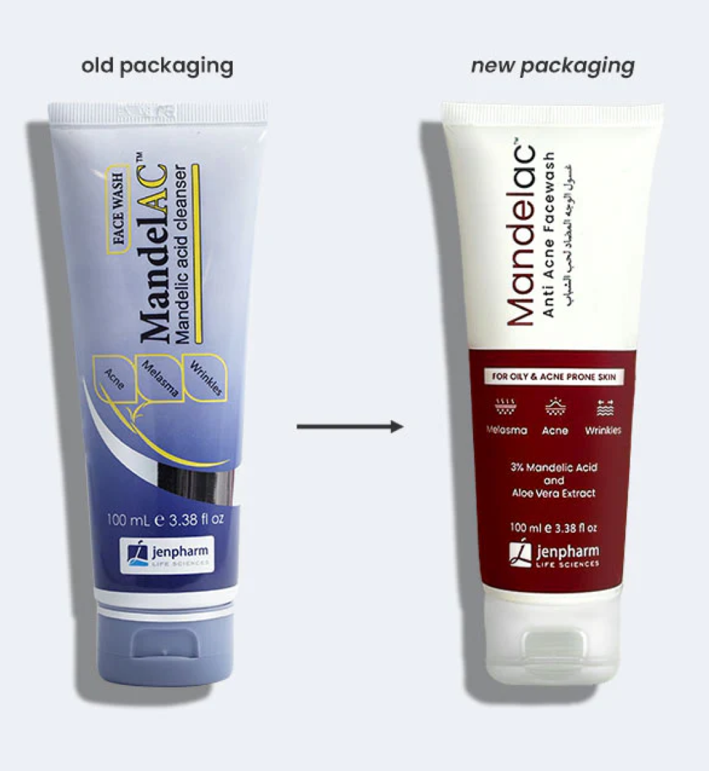 Jenpharm Mandelac Facewash New Packaging