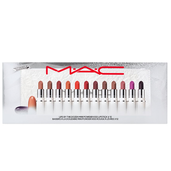 MAC Lips By The Dozen Mini Powder Kiss Lipstick Set