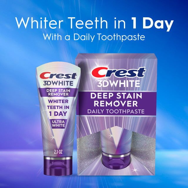 Crest 3D White Brilliance Deep Stain Remover Ultra White Toothpaste