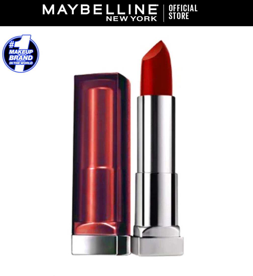 Maybelline Color Sensational Creamy Matte Lipstick - 640 Red Liberation