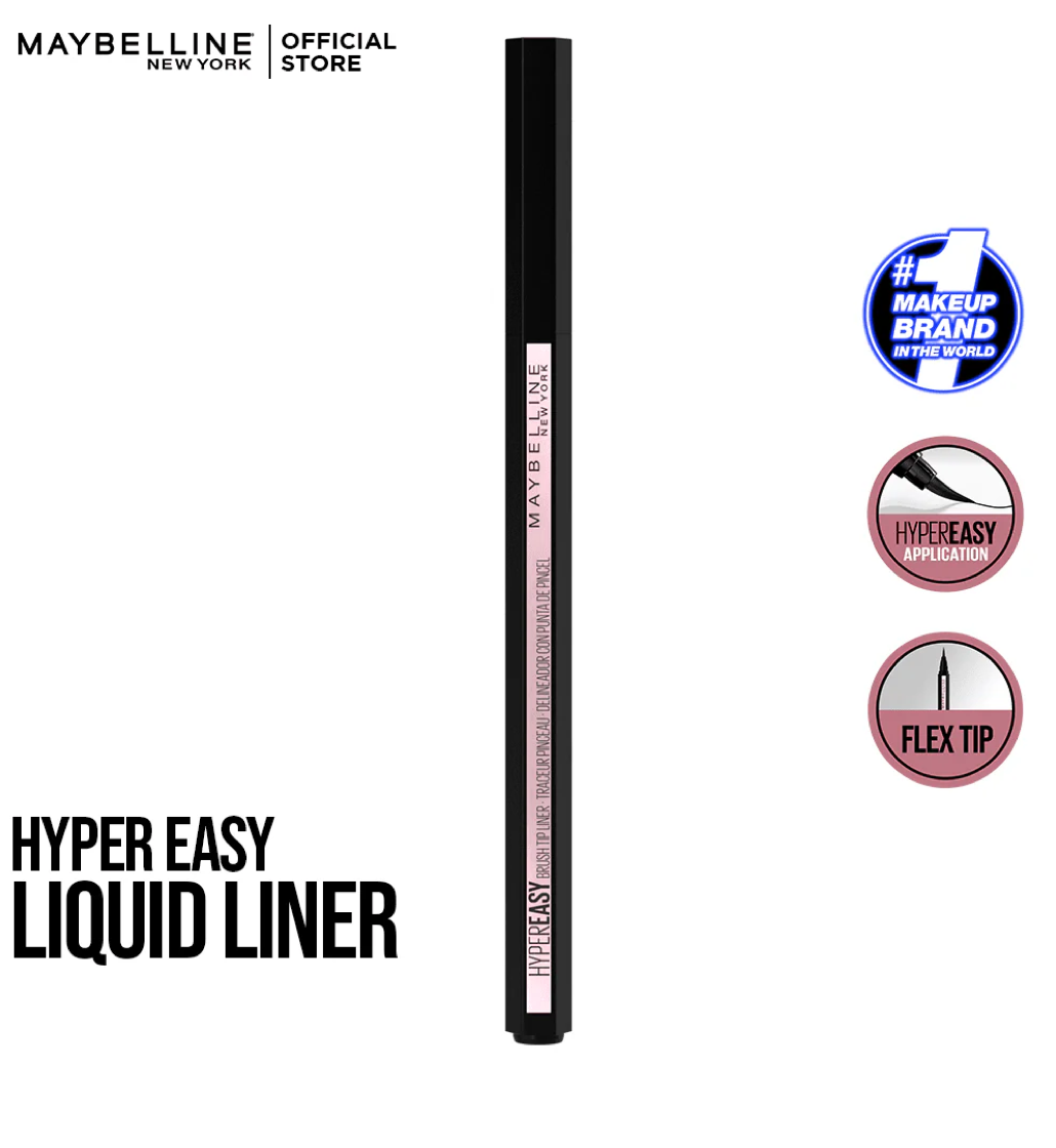 Maybelline Hyper Easy Brush Tip Liquid Eye Liner - Black