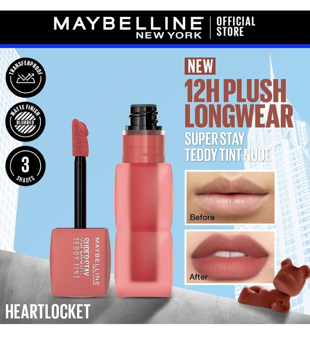 Maybelline New York Super Stay Teddy Tint - 115 Heart Locket