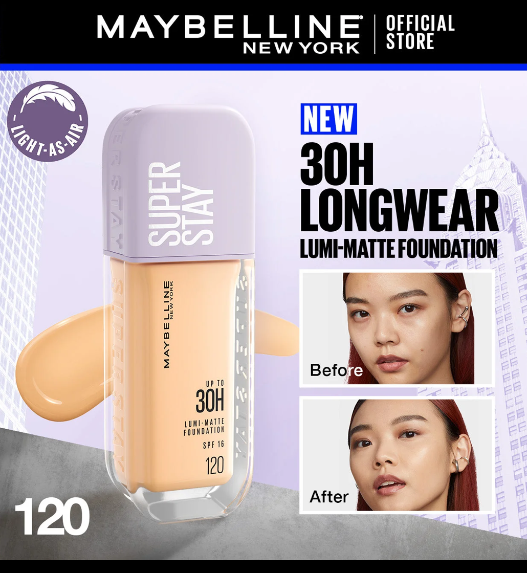 Maybelline Super Stay Up To 30H Lumi Matte Foundation SPF 16 - 120