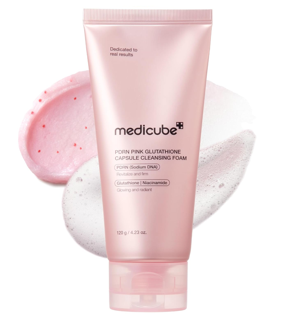 Medicube PDRN Pink Glutathione Capsule Cleansing Foam