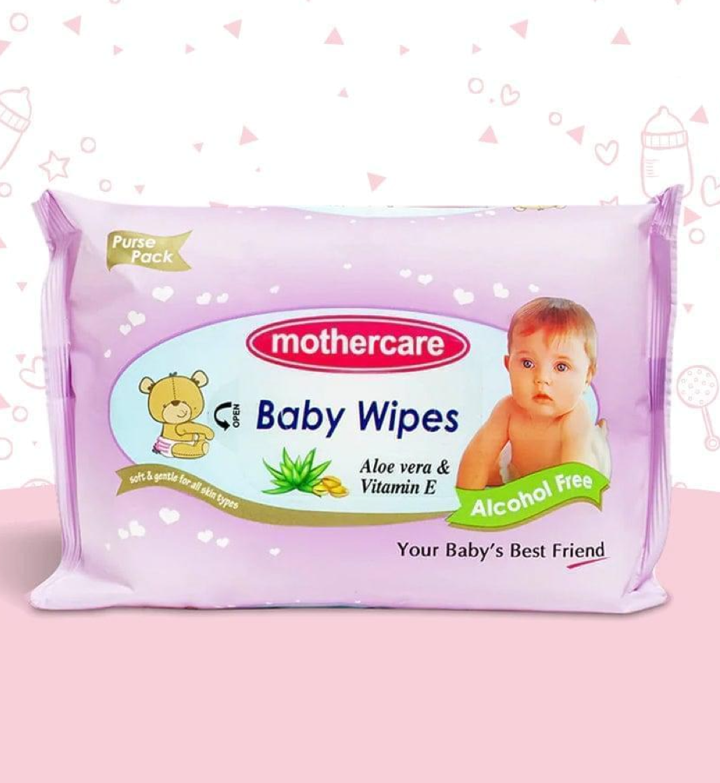 Mothercare Baby Wipes Purse Pack - Purple