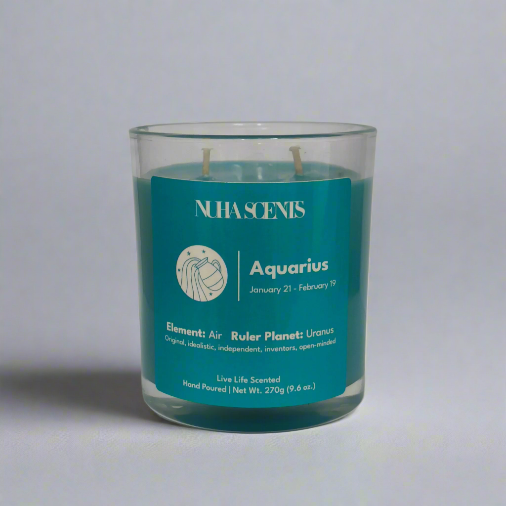 Nuha Scents Candle Horoscope Collection - Aquarius