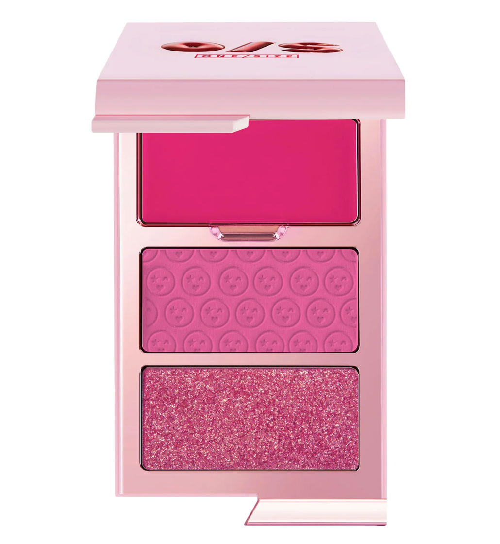 One Size Cheek Clapper 3D Blush Trio Palette - Gworly Pop