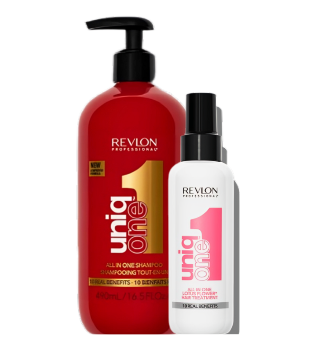 Revlon Professional UniqONE™ Shampoo + Leave-In Treatment Lotus Fragrance Duo Pack