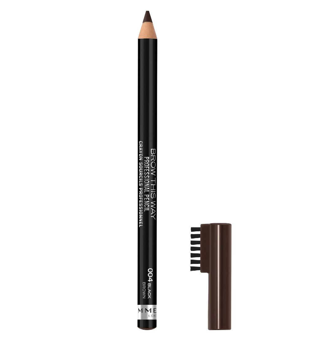 Rimmel London Eye Brow Pencil - 004 Black Brown